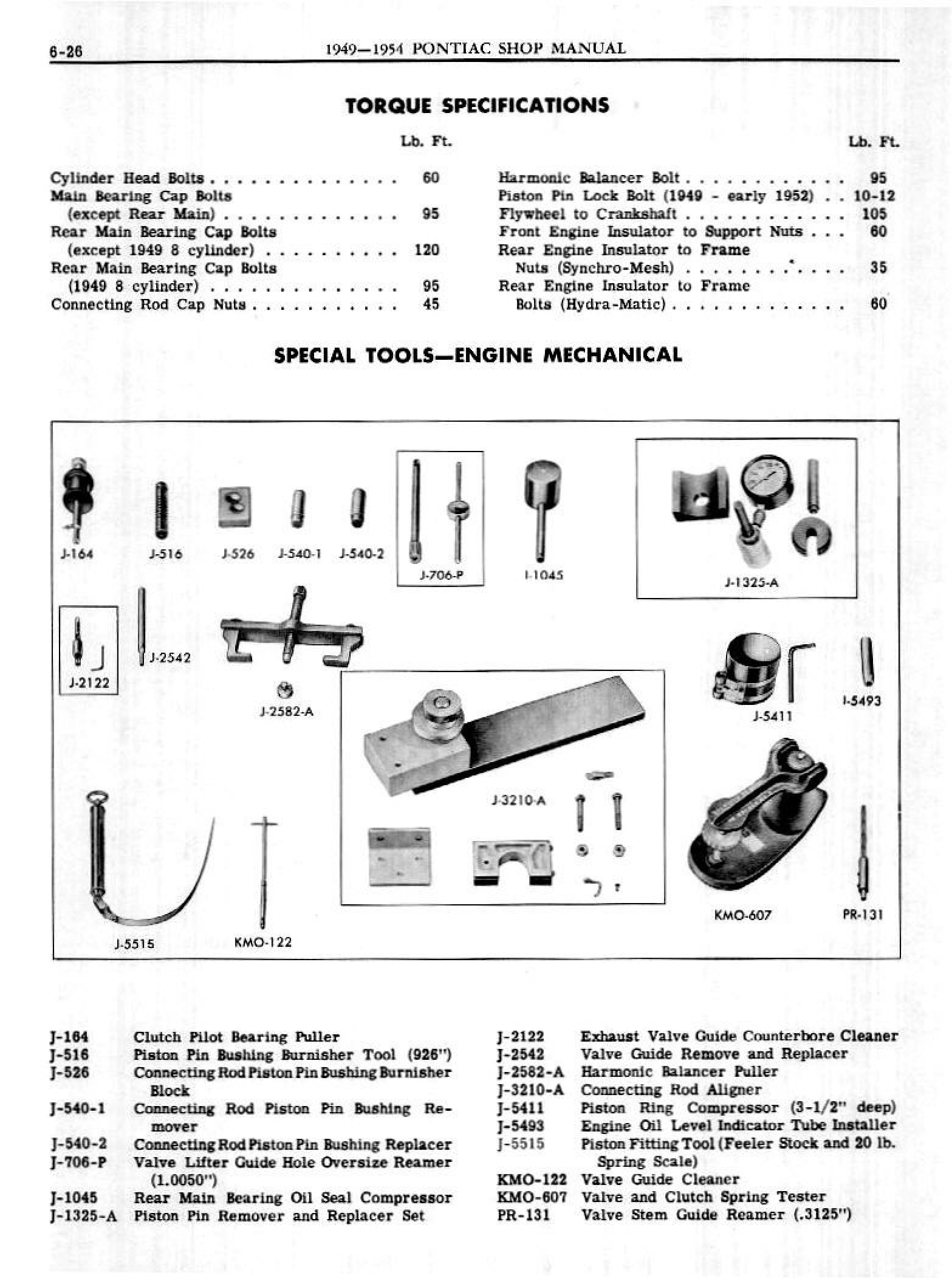 1949 Pontiac Shop Manual- Engine Mechanical Page 26 of 26